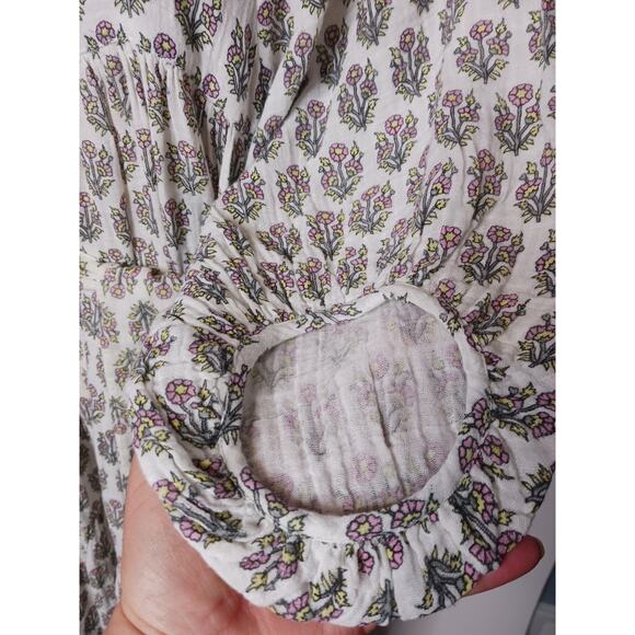 ANAAK JamilaTiered Maxi Print dress, Ecru, Size 2, 100% cotton - Picture 12 of 14